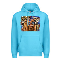 4th Of July Highland Cattle Premium Hoodie | Teevron