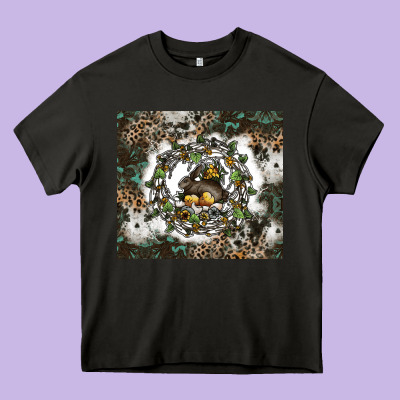 Natures Circle Of Life Heavy Core Tee Designed By Cowhidedigitalart