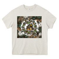 Cream natures circle of life Heavy Core Tee - CowhideDigitalArt