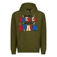 Army Green make america great again Premium Hoodie - MaliasSmallBusiness