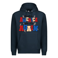 Navy make america great again Premium Hoodie - MaliasSmallBusiness