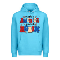 Ocean Blue make america great again Premium Hoodie - MaliasSmallBusiness