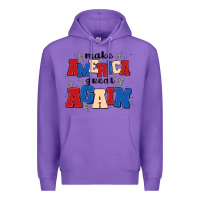 Purple make america great again Premium Hoodie - MaliasSmallBusiness