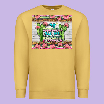 My Students Are On Point Tumbler Premium Sweatshirt Designed By Bundleandbundleshop