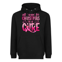 Black all i want for christmas is a cure Heavyweight Hoodie - JahusDesignShop