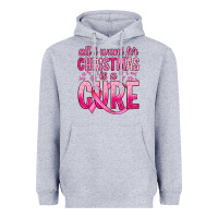 Heather Grey all i want for christmas is a cure Heavyweight Hoodie - JahusDesignShop