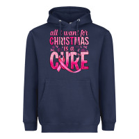 Navy all i want for christmas is a cure Heavyweight Hoodie - JahusDesignShop