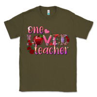 Army Green one loved teacher Classic Tee - RanaPortraitStore