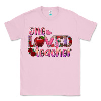 Bubblegum Pink one loved teacher Classic Tee - RanaPortraitStore