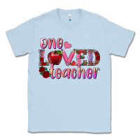 Dusty Blue one loved teacher Classic Tee - RanaPortraitStore
