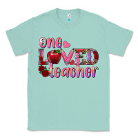 Seafoam one loved teacher Classic Tee - RanaPortraitStore