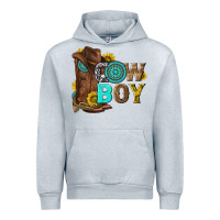 Heather Grey western cowboy Urban Hoodie - NancyCooperArtShop