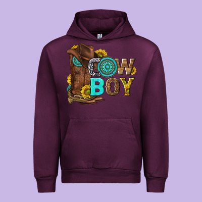 Western Cowboy Urban Hoodie Designed By Nancycooperartshop