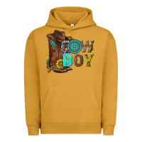 Pigment Peanut Butter western cowboy Urban Hoodie - NancyCooperArtShop