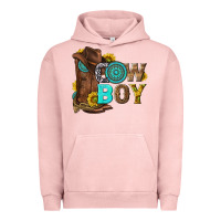 Pigment Salmon western cowboy Urban Hoodie - NancyCooperArtShop