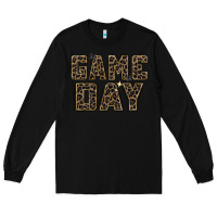 Black game day leopard Long Sleeve Tee - Zillion Design Studio