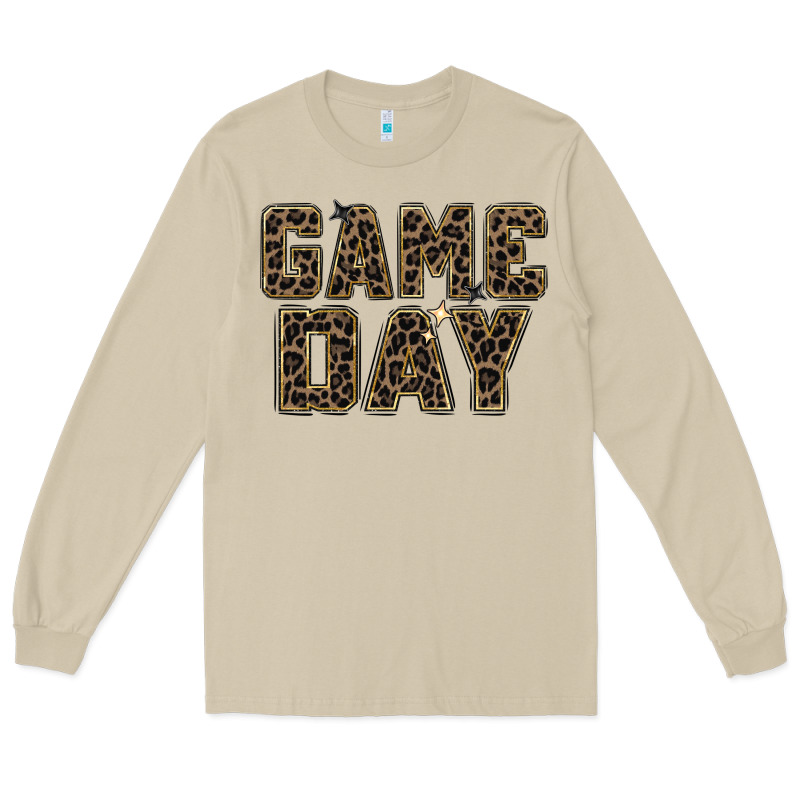 Game Day Leopard Long Sleeve Tee by Zillion Design Studio | Teevron