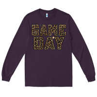 Plum game day leopard Long Sleeve Tee - Zillion Design Studio
