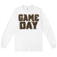 White game day leopard Long Sleeve Tee - Zillion Design Studio