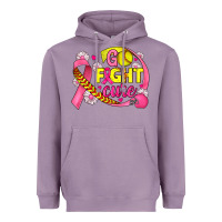 Lavender breast cancer go fight cure softball Heavyweight Hoodie - JahusDesignShop