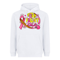 White breast cancer go fight cure softball Heavyweight Hoodie - JahusDesignShop