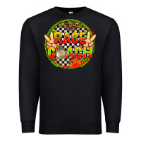 Black Race coach with leopard and peace hand Premium Sweatshirt - AdoDesignShop