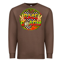 Chestnut Race coach with leopard and peace hand Premium Sweatshirt - AdoDesignShop