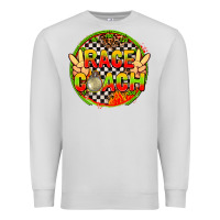 Dove Grey Race coach with leopard and peace hand Premium Sweatshirt - AdoDesignShop