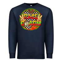 Navy Race coach with leopard and peace hand Premium Sweatshirt - AdoDesignShop
