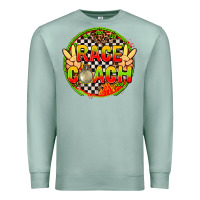 Seafoam Race coach with leopard and peace hand Premium Sweatshirt - AdoDesignShop