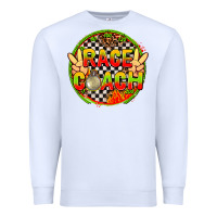 White Race coach with leopard and peace hand Premium Sweatshirt - AdoDesignShop