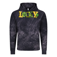 Cloud Black lucky horseshoe and four leaf clover Vintage Hoodie - AdoDesignShop