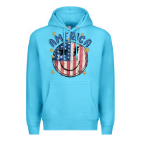 Ocean Blue America Premium Hoodie - MaliasSmallBusiness