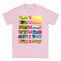 Bubblegum Pink summer with background tbw Classic Tee - texasbilliewilder