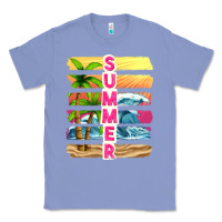 Colony Blue summer with background tbw Classic Tee - texasbilliewilder