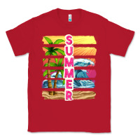 Red summer with background tbw Classic Tee - texasbilliewilder