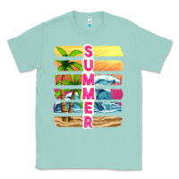 Seafoam summer with background tbw Classic Tee - texasbilliewilder
