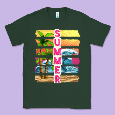 Summer With Background Tbw Classic Tee Designed By Texasbilliewilder