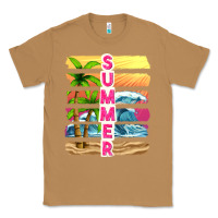 Toasted Coconut summer with background tbw Classic Tee - texasbilliewilder