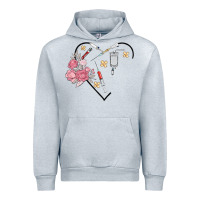 Heather Grey phlebotomy add your name Urban Hoodie - MaliasSmallBusiness