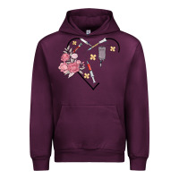 Mauve Wine phlebotomy add your name Urban Hoodie - MaliasSmallBusiness