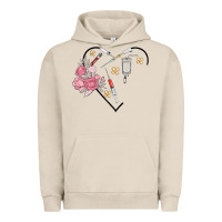 Pigment French Oak phlebotomy add your name Urban Hoodie - MaliasSmallBusiness
