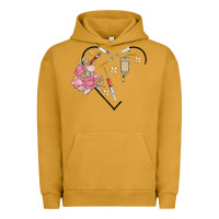 Pigment Peanut Butter phlebotomy add your name Urban Hoodie - MaliasSmallBusiness