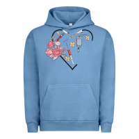 Pigment Pebble Blue phlebotomy add your name Urban Hoodie - MaliasSmallBusiness