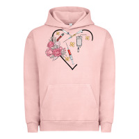 Pigment Salmon phlebotomy add your name Urban Hoodie - MaliasSmallBusiness