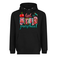 Black little miss preschool Heavyweight Hoodie - AdoDesignShop