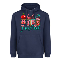 Navy little miss preschool Heavyweight Hoodie - AdoDesignShop