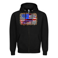 Black race american flag Zipper Hoodie - Zillion Design Studio