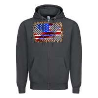 Smoke race american flag Zipper Hoodie - Zillion Design Studio