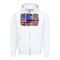 White race american flag Zipper Hoodie - Zillion Design Studio